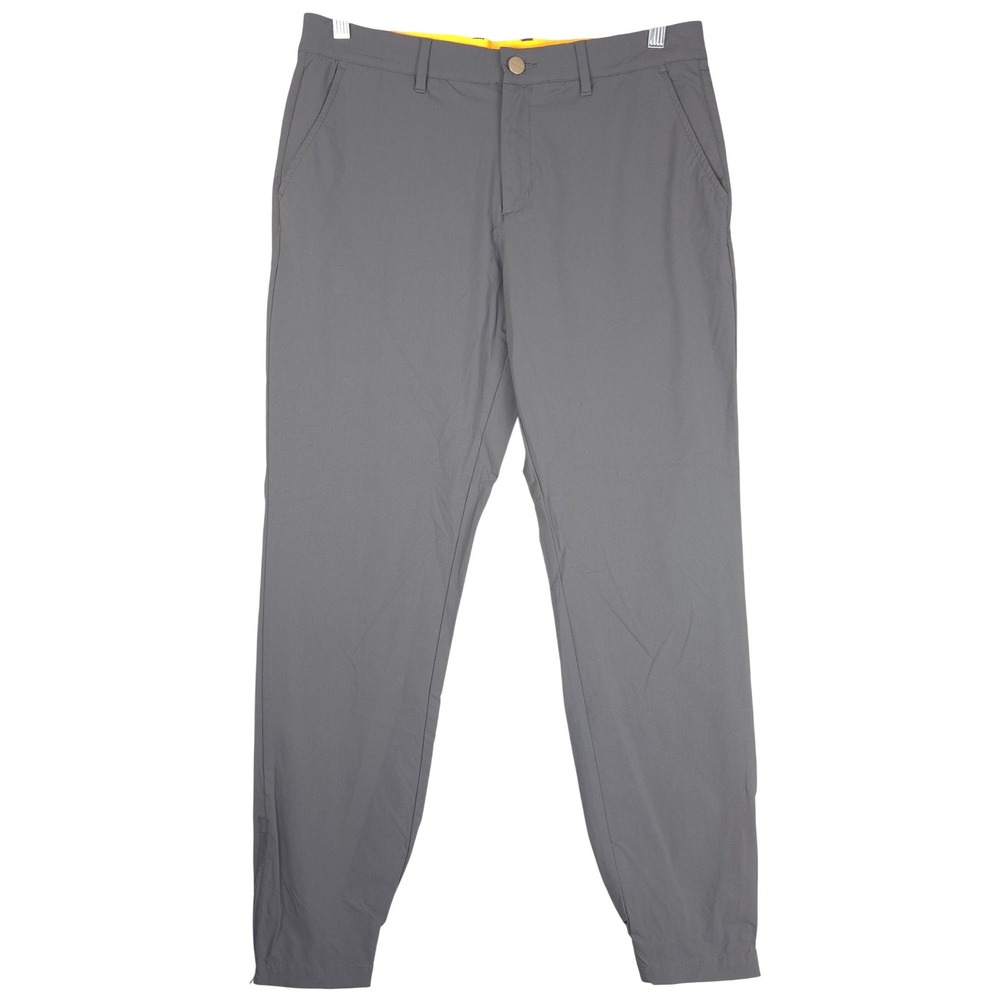 Macade Golf Mens Grey Slim Fit Jogger Pants Performance Size 34 (Fits 33)